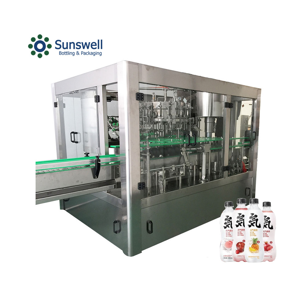 3000bph carbonated water processing machine carbonated soft energy drink bottling plant