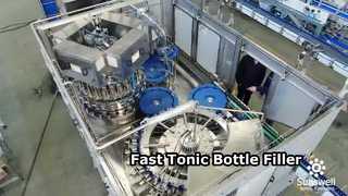 12000BPH 2Oz ग्लास बोतल टॉनिक पेय भरने की लाइन