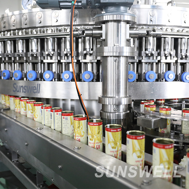 SS316L Aluminum Beverage Can Filling Machine 415V Juice Rotary Canning