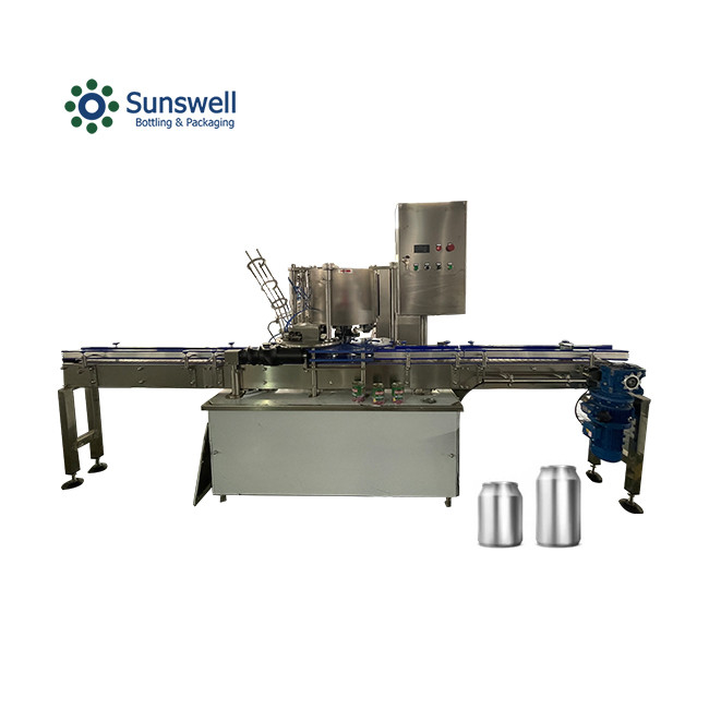 Soda Water ISO Aluminum Beverage Can Filling Machine Can Sealing Transparent