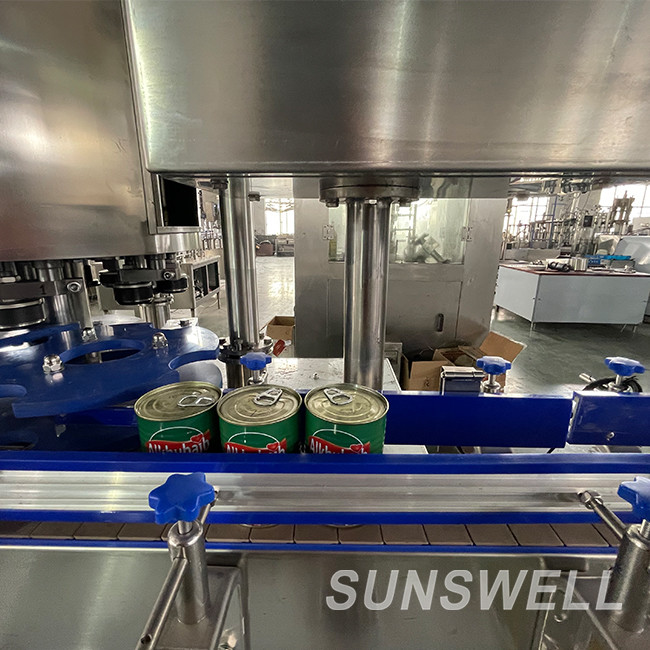 Soda Water ISO Aluminum Beverage Can Filling Machine Can Sealing Transparent