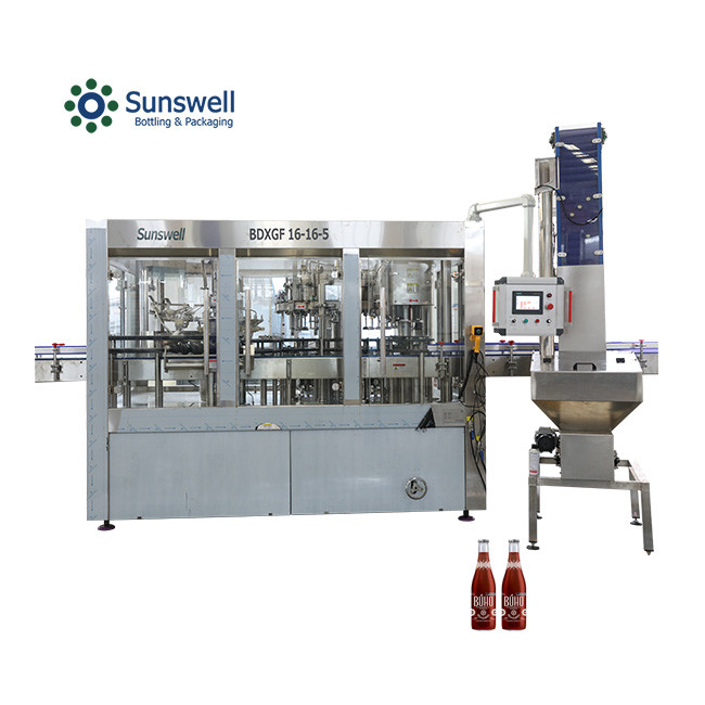 High Quality Glass Bottle Soda Filling Machine Carbonated Drink Filling Production Line Glass Bottle Filling Machinery